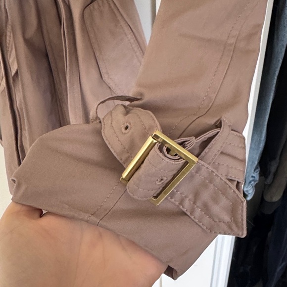 Cole Haan Dusty Taupe Belted Trench Coat - Picture 2 of 10